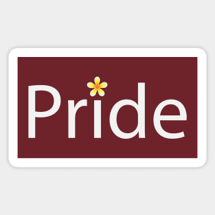 Pride artistic typography design Sticker